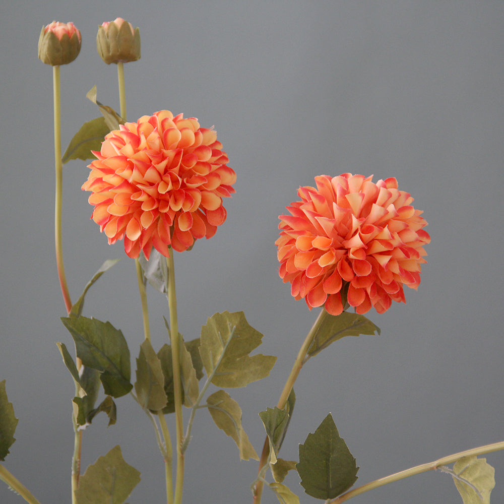 84CM Silk Pinnata Chrysanthemum Flowers Artificial Pompon Dahlias for Decoration