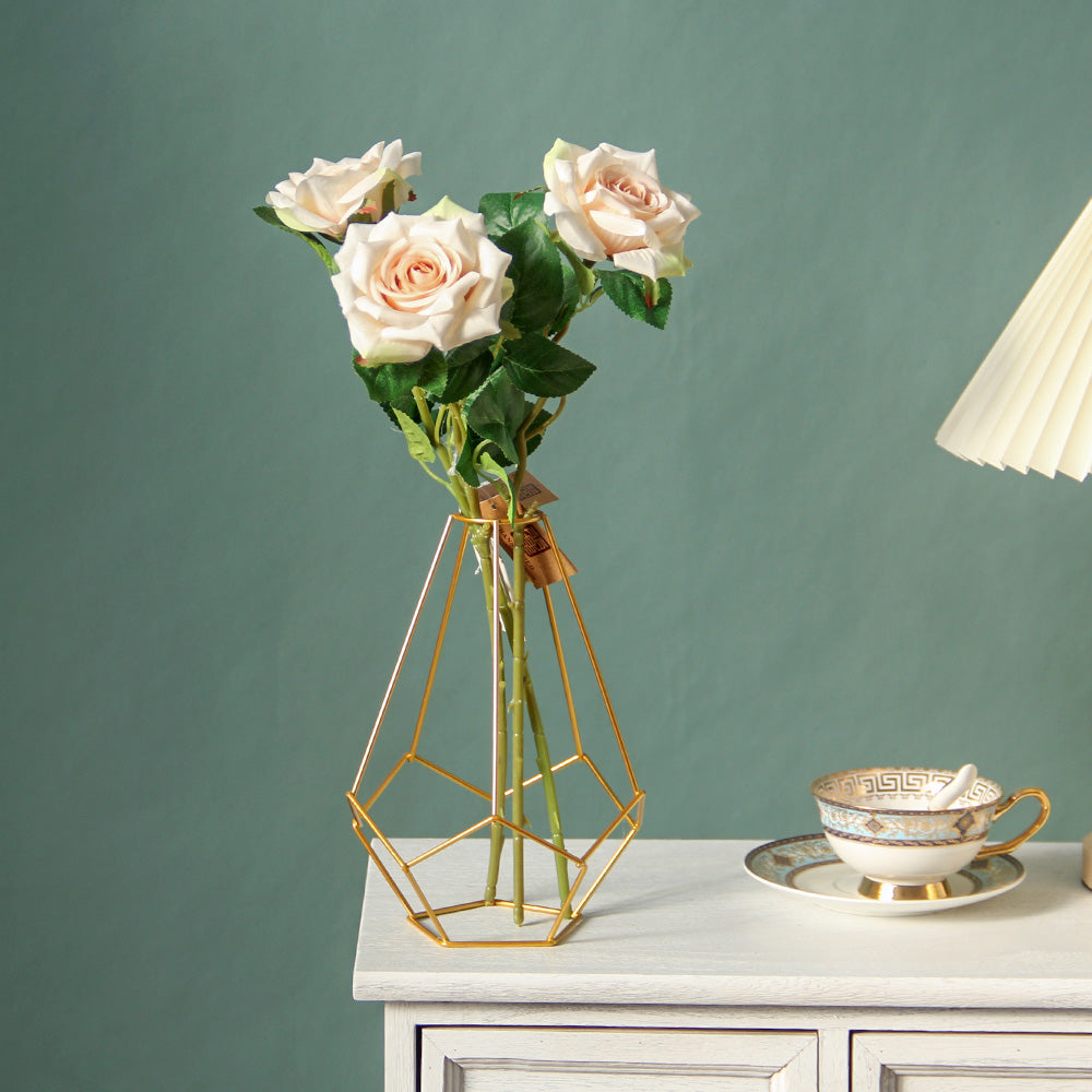 ROSE 1 Head Artificial Flowers Home Decorative  Handmade Silk Real Touch Kitchen Indoor Handicraft Trendy Designs
