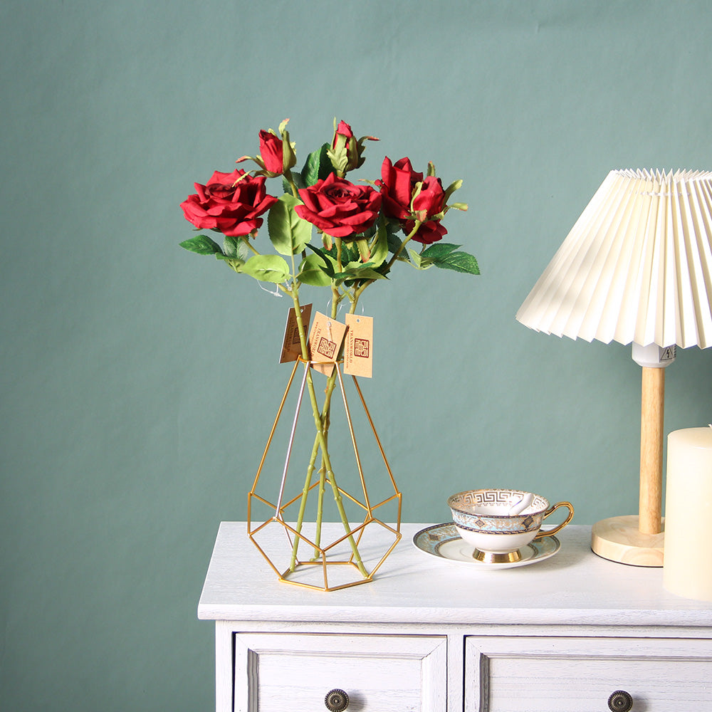 ROSE 1 Head Artificial Flowers Home Decorative  Handmade Silk Real Touch Kitchen Indoor Handicraft Trendy Designs