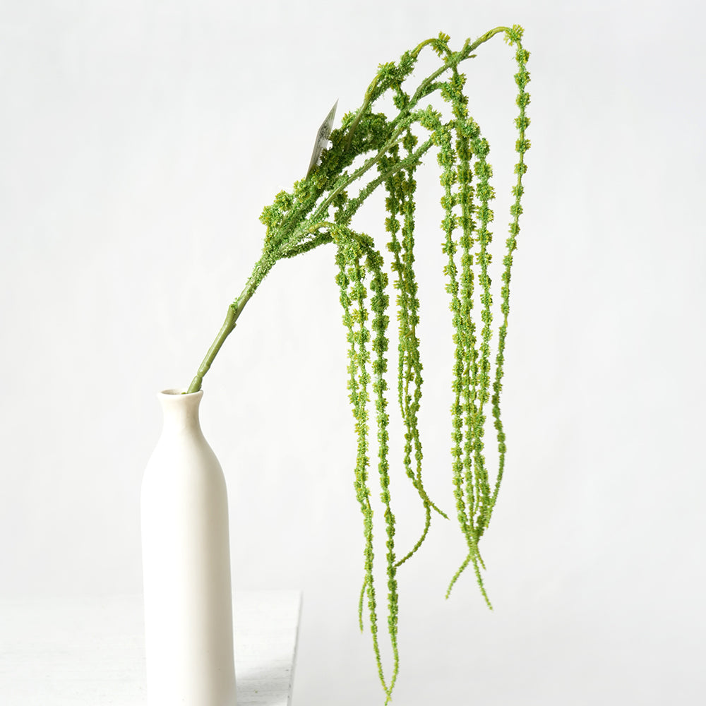 Hanging Artificial Flowers Green Amaranthus Artificial Plant Hanging Flowers for Wedding Home Flower Arrangement