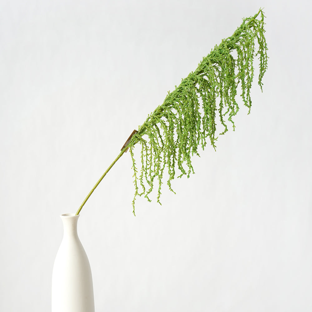 Hanging Artificial Flowers Green Amaranthus Artificial Plant Hanging Flowers for Wedding Home Flower Arrangement
