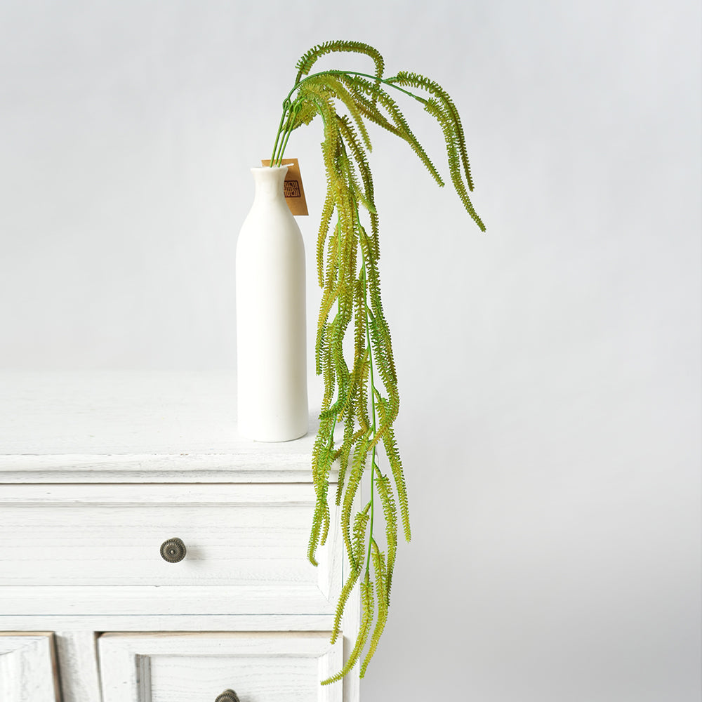 Hanging Artificial Flowers Green Amaranthus Artificial Plant Hanging Flowers for Wedding Home Flower Arrangement