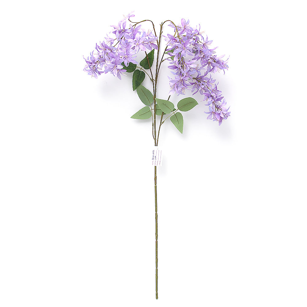 2024New Design 43.31INCH Artificial Wisteria Flowers Real Touch Wisteria Branches For Wedding Party Home Store Decor