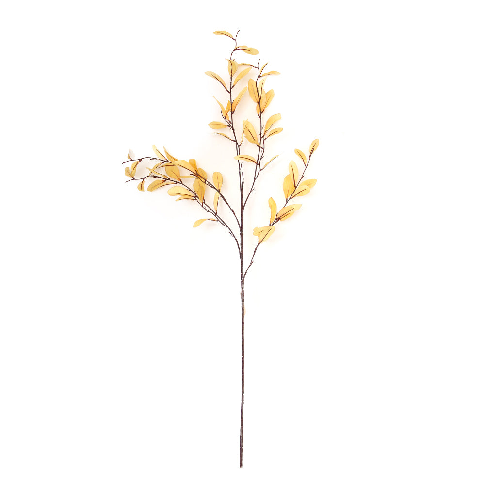 Trending Products 2024 New Arrivals Three Forks Artificial Olive Leaf Autumn Color Artificial Leaves For Store Home Hotel Decor