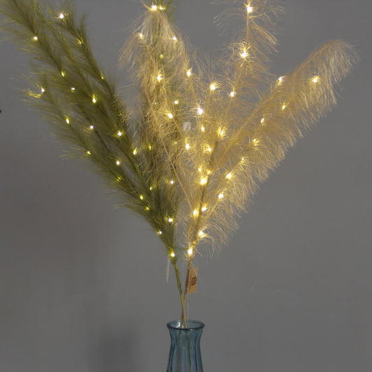 High Quality Artificial Pampas Grass With LED Light Handmade Pampas Decor for Wedding Party Home Decorations