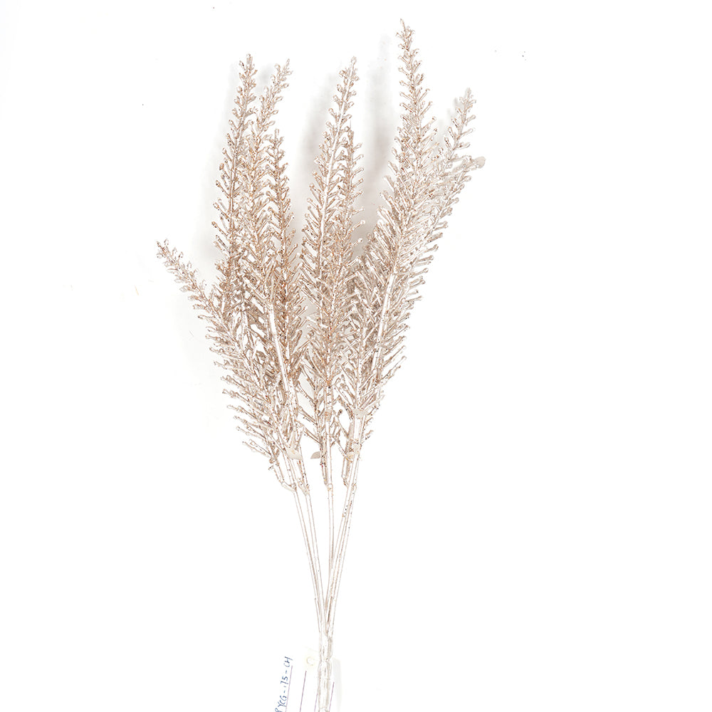 Cheap Price Modern Luxury Lifelike Artificial Christmas Spray Glittery Gloden Leaf Branch for Christmas Home Decoration
