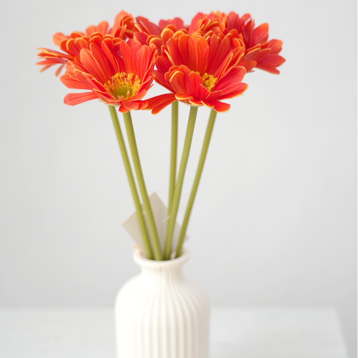 Wholesale PU 5Heads Artificial Chrysanthemum Flower Multicolour Gerbera Decorative Flowers for Home Garden Coffe Shop Decoration