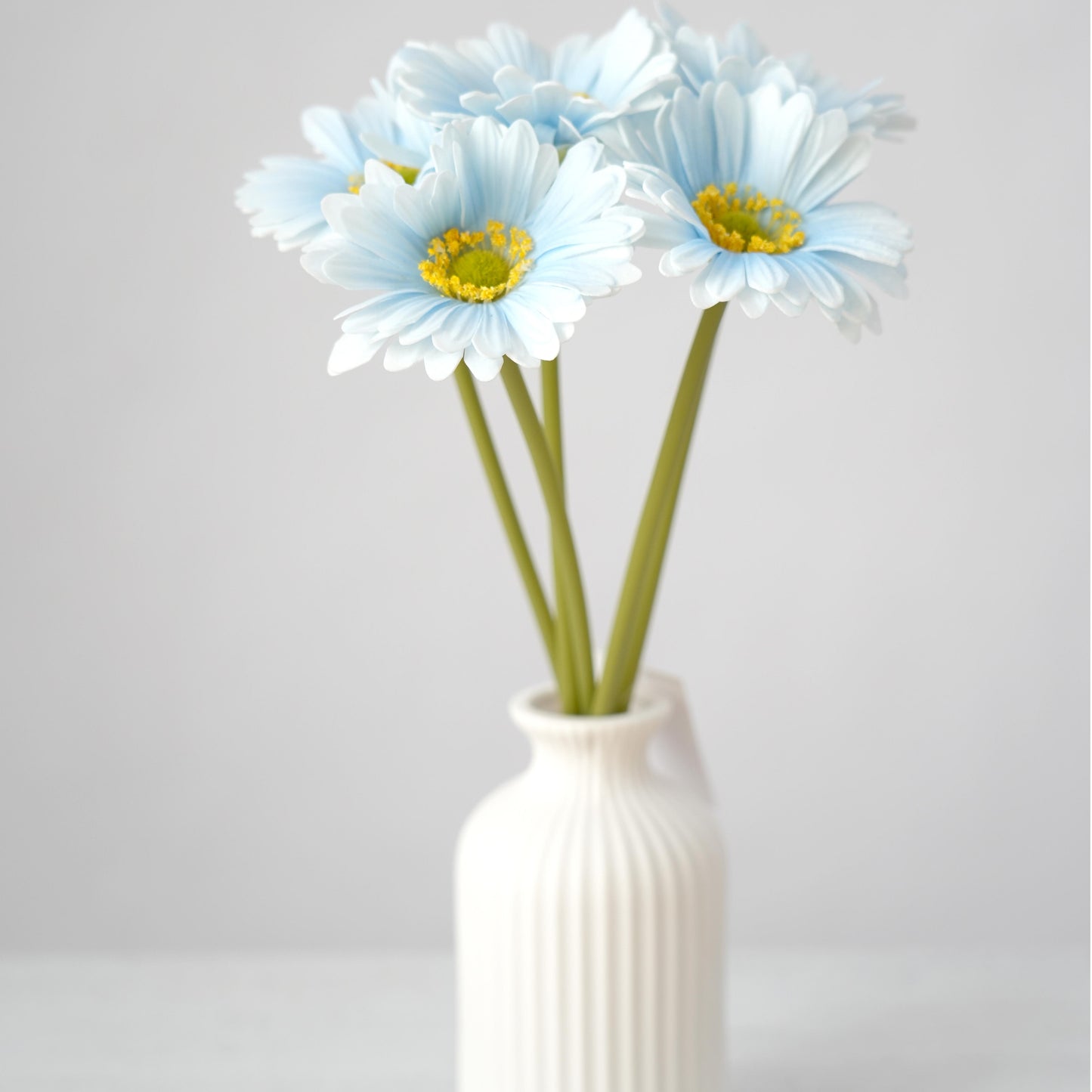Wholesale PU 5Heads Artificial Chrysanthemum Flower Multicolour Gerbera Decorative Flowers for Home Garden Coffe Shop Decoration