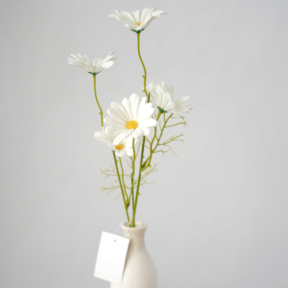 Wholesale PU  5heads Artificial Chrysanthemum Flower Multicolour Gerbera Decorative Flowers for Home Garden coffee Shop Decoration
