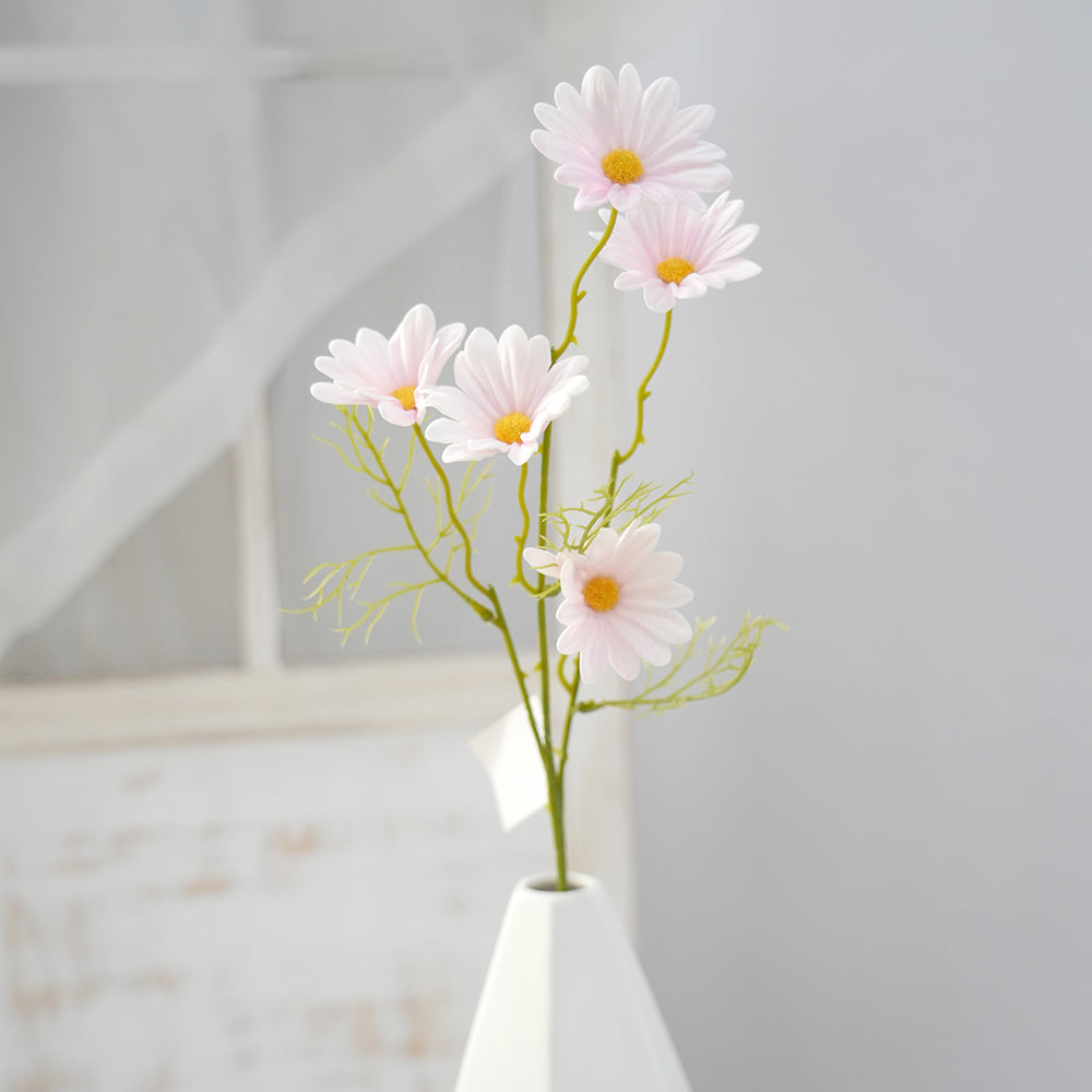 Wholesale PU  5heads Artificial Chrysanthemum Flower Multicolour Gerbera Decorative Flowers for Home Garden coffee Shop Decoration