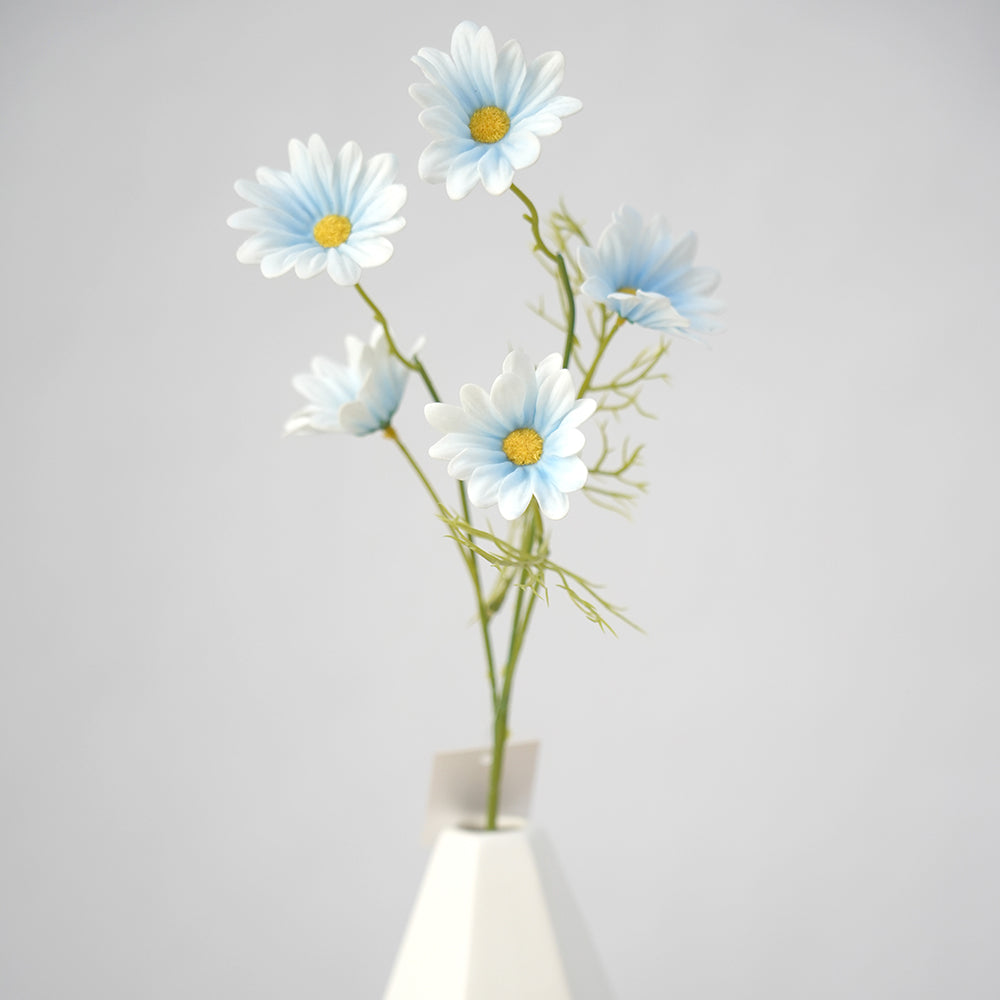 Wholesale PU  5heads Artificial Chrysanthemum Flower Multicolour Gerbera Decorative Flowers for Home Garden coffee Shop Decoration