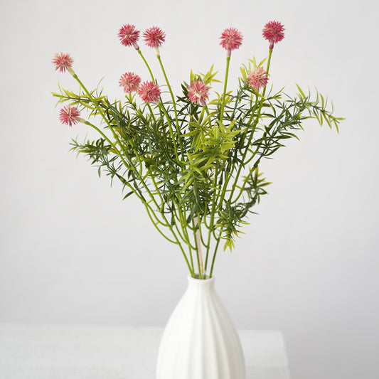 Wholesale Artificial Plant Silk Flower Acanthosphere Artificial Flower For Garden Home Event Decoration