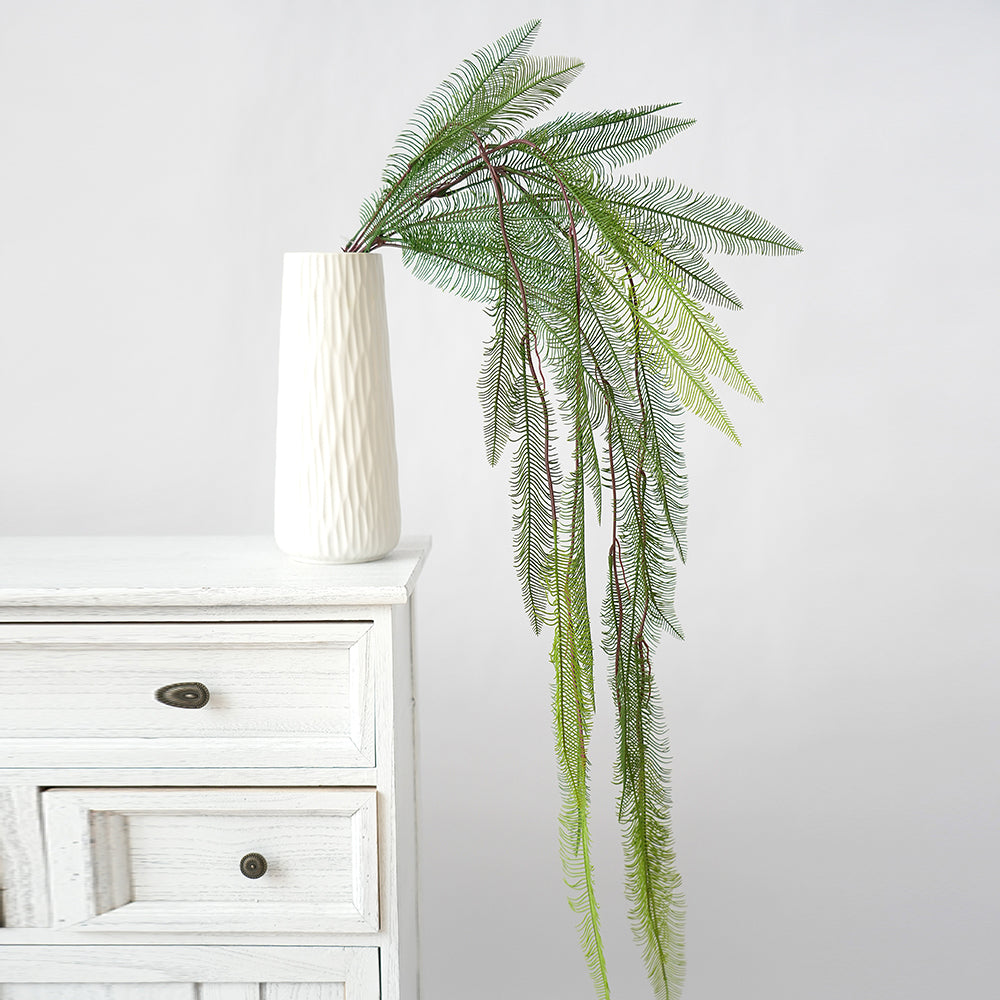 Fern Hanging Artificial Flowers Green Amaranthus Artificial Plant Hanging Flowers for Wedding Home Flower Arrangement