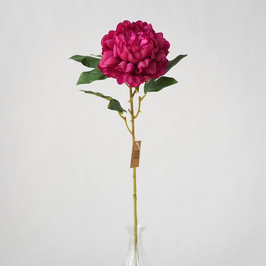 Wholesale Single Branches Artificial Peony Silk Flowers Peony Decorative Flowers for Wedding Home Decoration