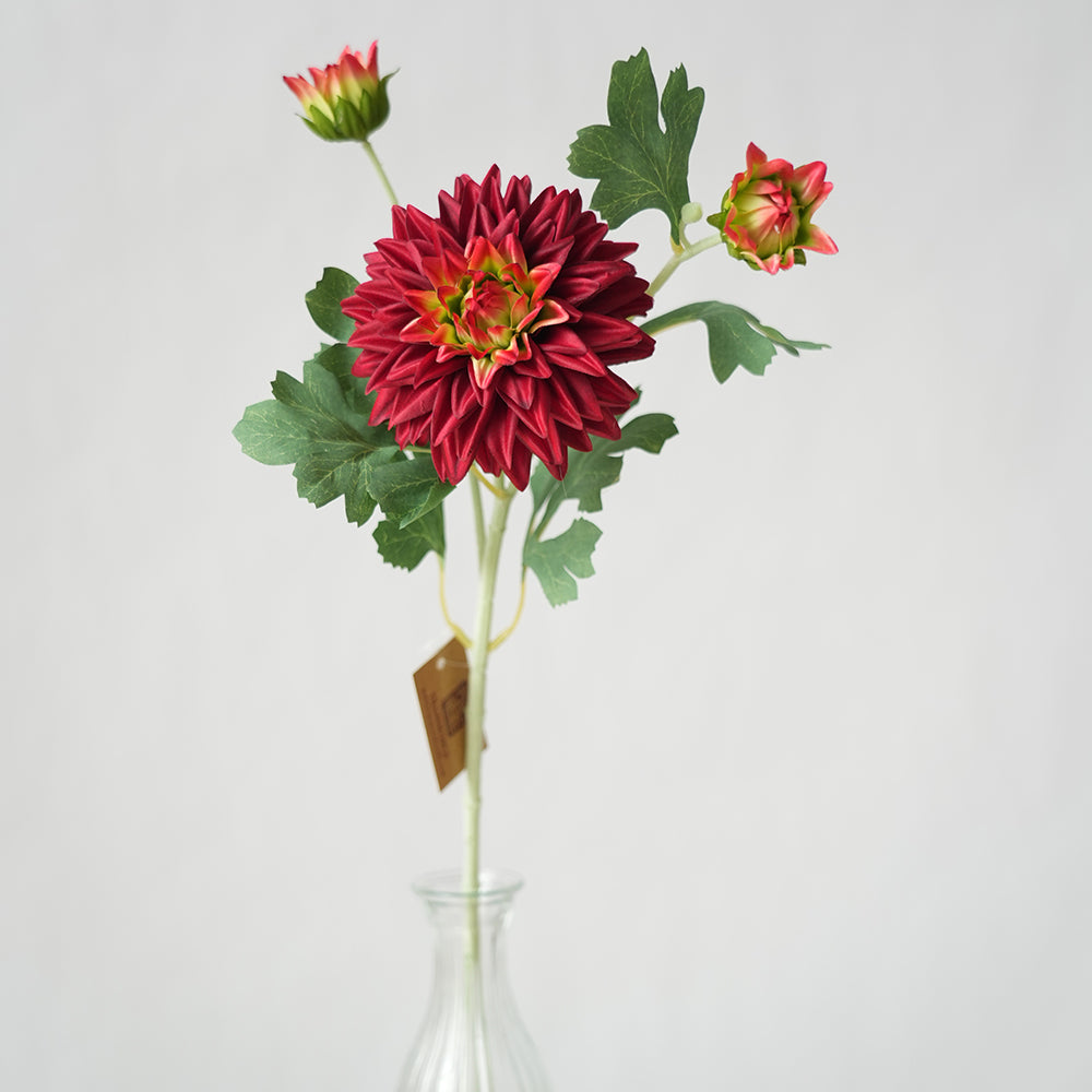 High Quality 2Heads Chrysanthemum Artificial Flower Dahlia Decorative Flowers For Home Wedding Decorations