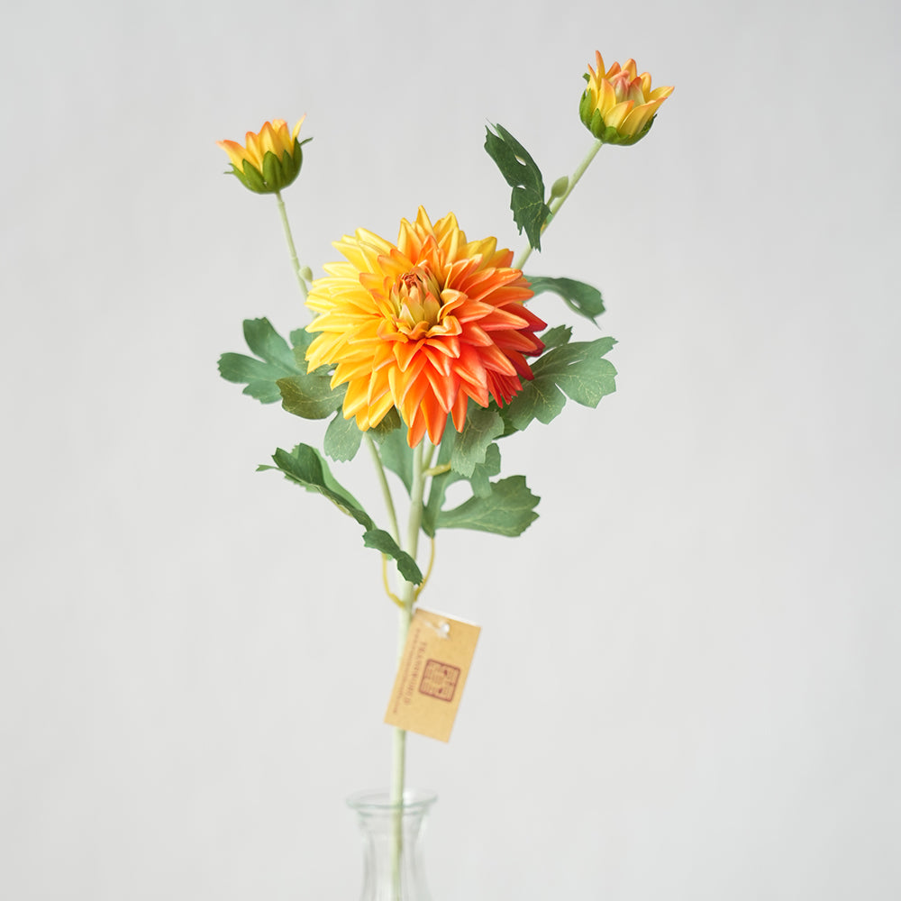High Quality 2Heads Chrysanthemum Artificial Flower Dahlia Decorative Flowers For Home Wedding Decorations