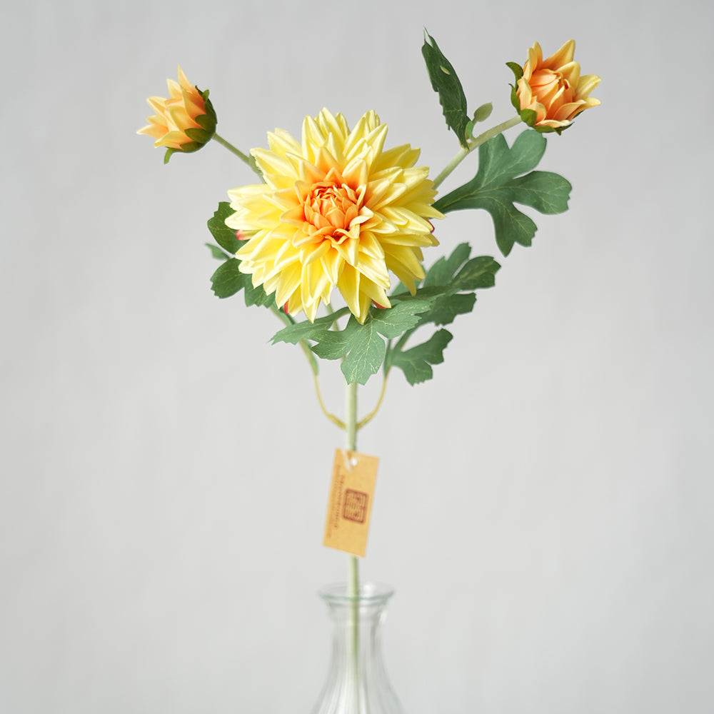 High Quality 2Heads Chrysanthemum Artificial Flower Dahlia Decorative Flowers For Home Wedding Decorations