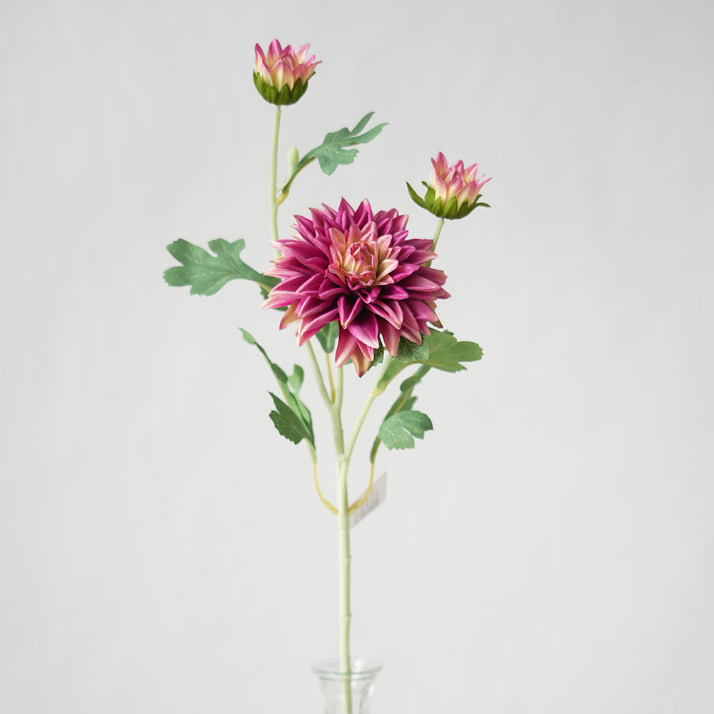 High Quality 2Heads Chrysanthemum Artificial Flower Dahlia Decorative Flowers For Home Wedding Decorations