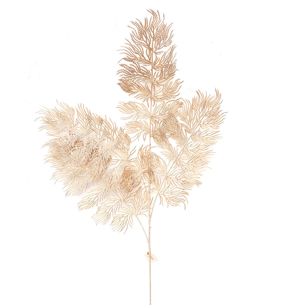 Wholesale Cheap Floral Picks Glittered Artificial Leaves Crafts Plastic Leaf Gold Sprays Pick/Spray Christmas Picks