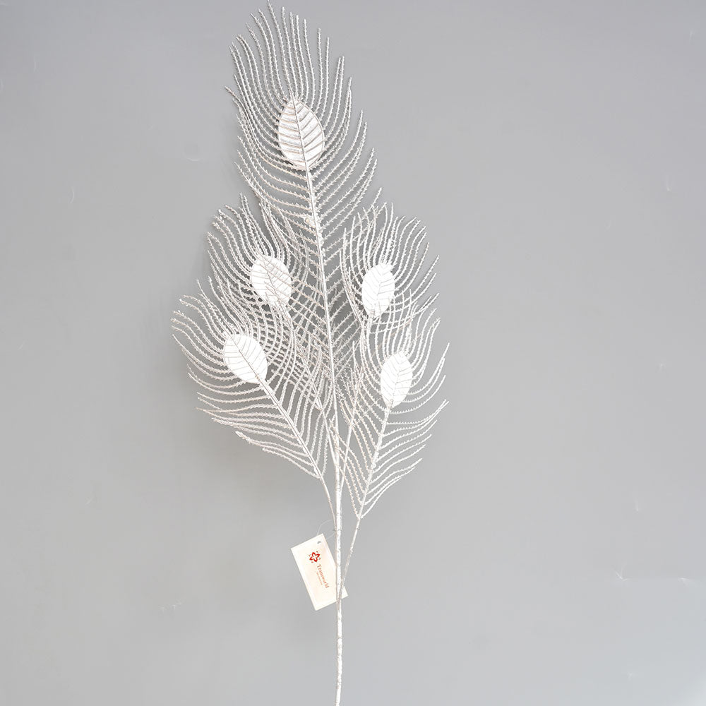 Hot Sale Wholesale Christmas Picks Golden Pick/Spray Glittered Leaf Gold Christmas Pick For Party & Holiday Supplies