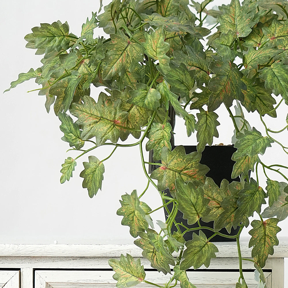 High Quality Lifelike 52Groups Artificial Bamboo Leaf Hanging Plants for Home Garden Shop Decoration