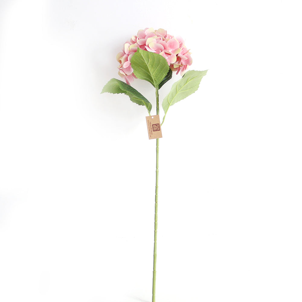 Real Touch Hydrangea 25.6INCH Single Branch 3D Printed Artificial Hydrangea Flower Immortal Hdrangeas Flowers Artificial Wedding