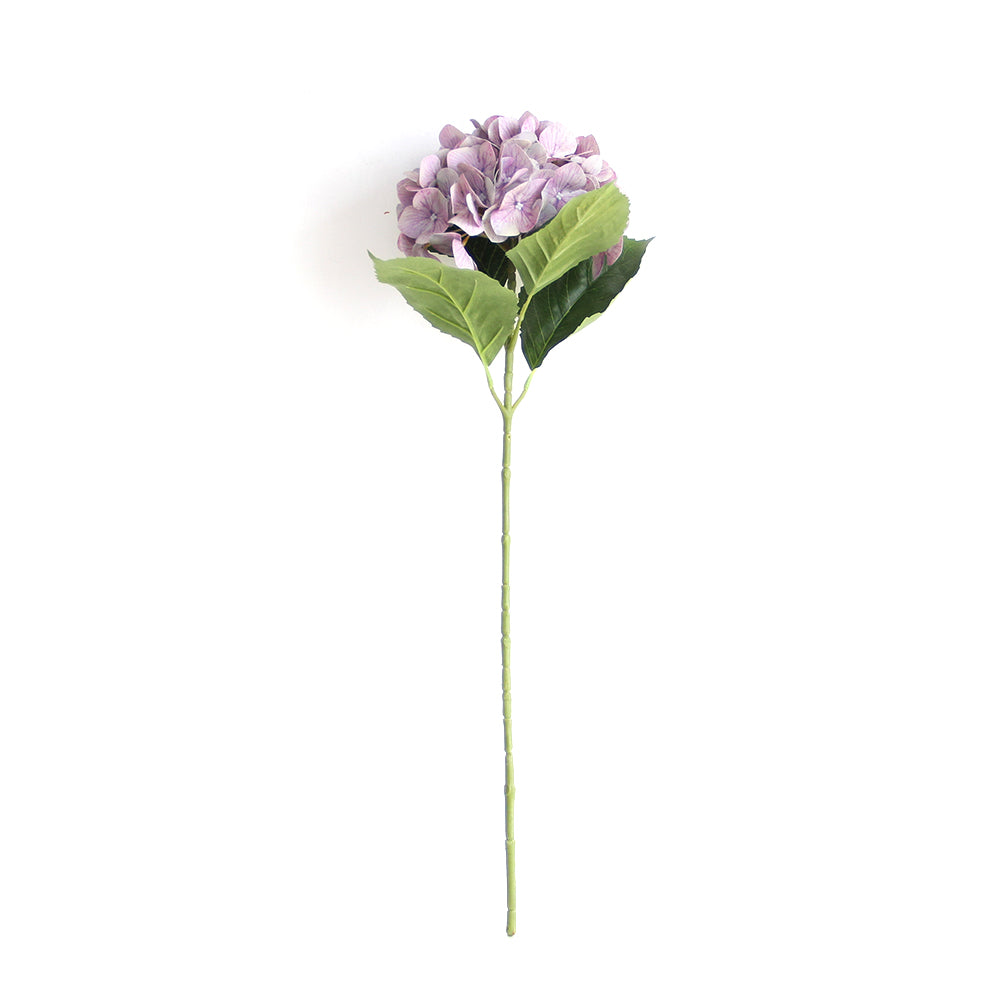 Real Touch Hydrangea 25.6INCH Single Branch 3D Printed Artificial Hydrangea Flower Immortal Hdrangeas Flowers Artificial Wedding