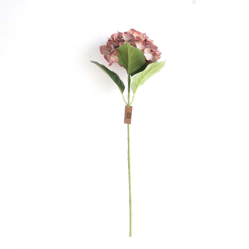 Real Touch Hydrangea 25.6INCH Single Branch 3D Printed Artificial Hydrangea Flower Immortal Hdrangeas Flowers Artificial Wedding