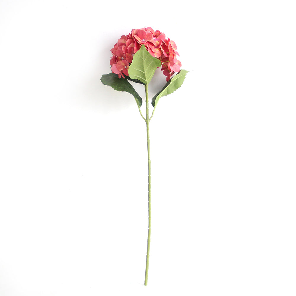 Real Touch Hydrangea 25.6INCH Single Branch 3D Printed Artificial Hydrangea Flower Immortal Hdrangeas Flowers Artificial Wedding