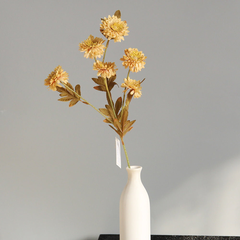 57cm Artificial Chrysanthemum Multicolour Artificial Flowers Decoration Chrysanthemums Spray High Simulation Flower Home Decor