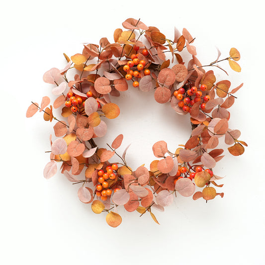 Transworld Original Handmade Fall Artificial Wreaths Decorative Leaf Wreath for Indoor and Outdoor Decoration