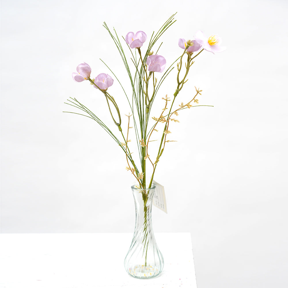 Transworld Artificial Grass Flowers Multicolour Decorative Flowers Floral Spray Arrangement for Wedding Home Garden Decoration