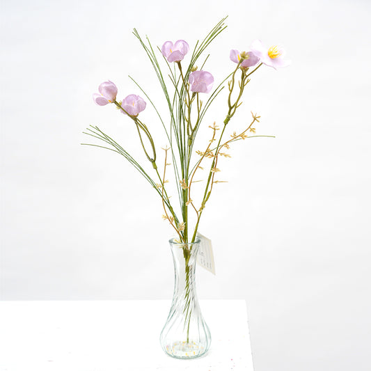 Transworld Artificial Grass Flowers Multicolour Decorative Flowers Floral Spray Arrangement for Wedding Home Garden Decoration
