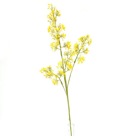 Transworld Original Handmade Artificial Flower Artificial Rape Flowers Floral Spray for Garden Home Decoration