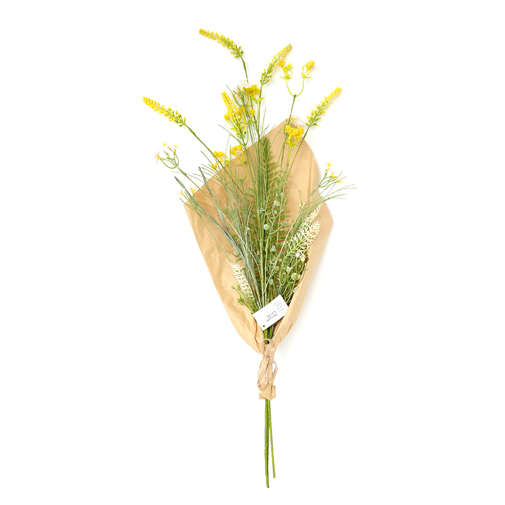 Transworld Artificial Grass Flowers Paper Wrap Bouquet Floral Spray Decorative Flowers for Home Garden Hotel Decor
