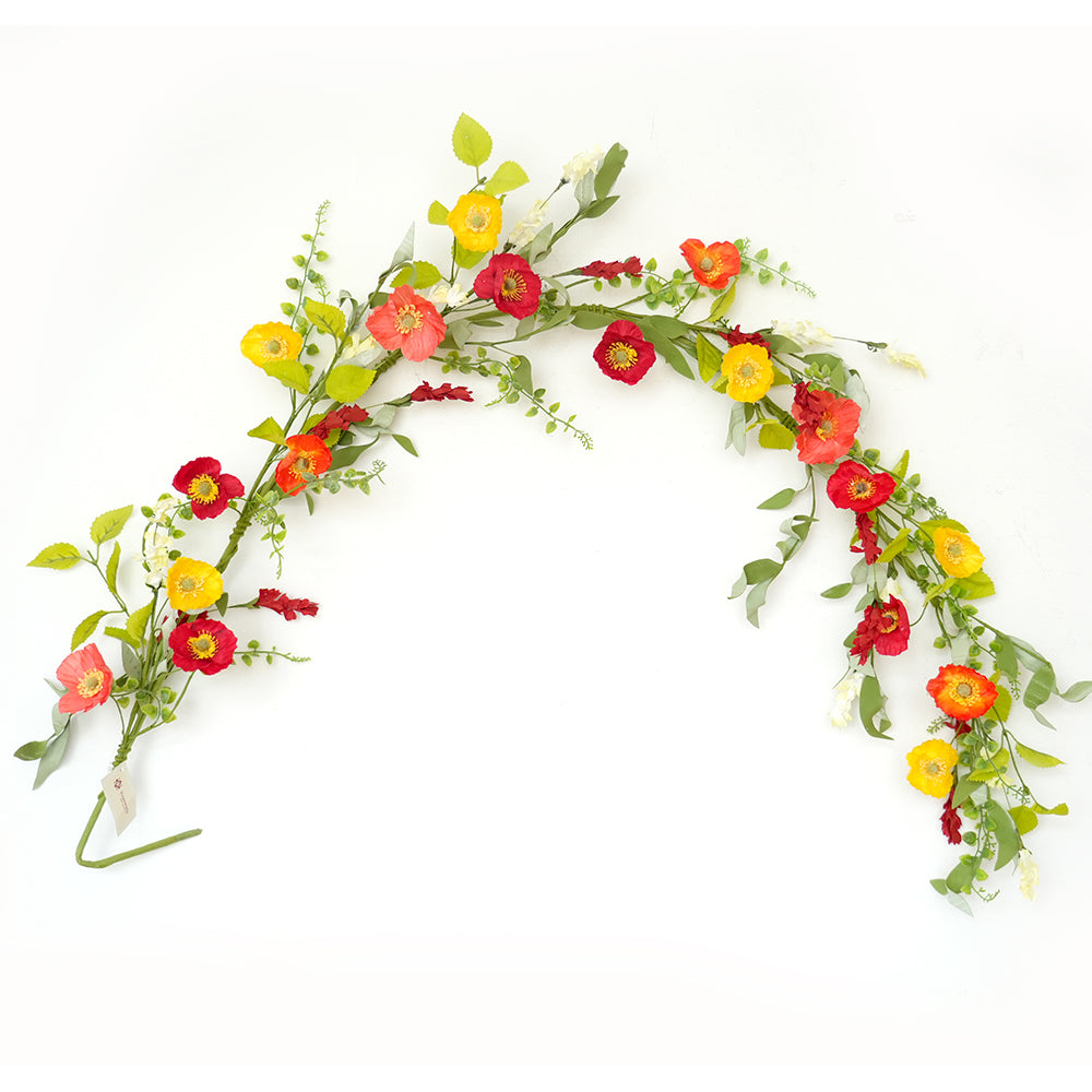 Transworld Set Series Of Garland&Wreath&Artificial Flowers Decorative Flower Plants for Home Hotel Garden Decorations