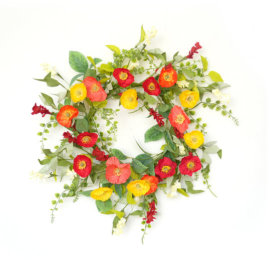 Transworld Set Series Of Garland&Wreath&Artificial Flowers Decorative Flower Plants for Home Hotel Garden Decorations