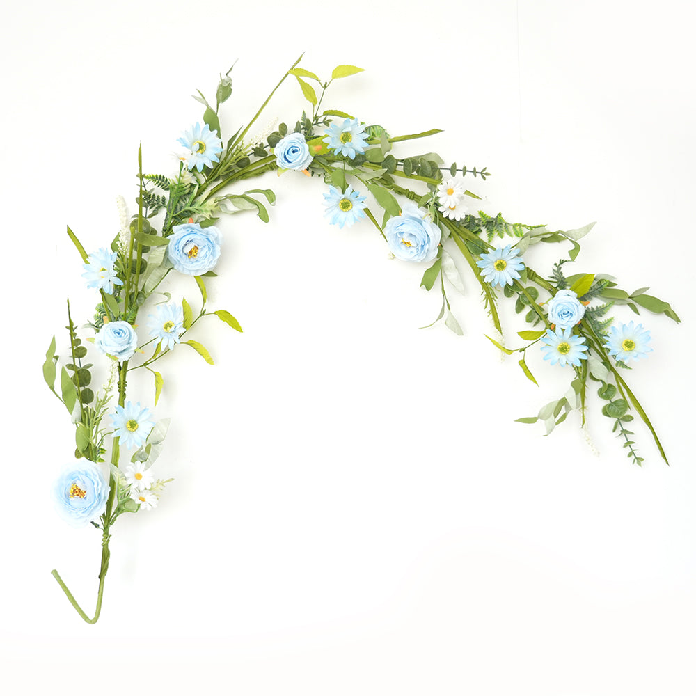 Transworld A Set Series Artificial Wreath&Garland&Spray Decorative Flowers, Wreaths and Plants for Home Hotel Garden Wedding Decorations