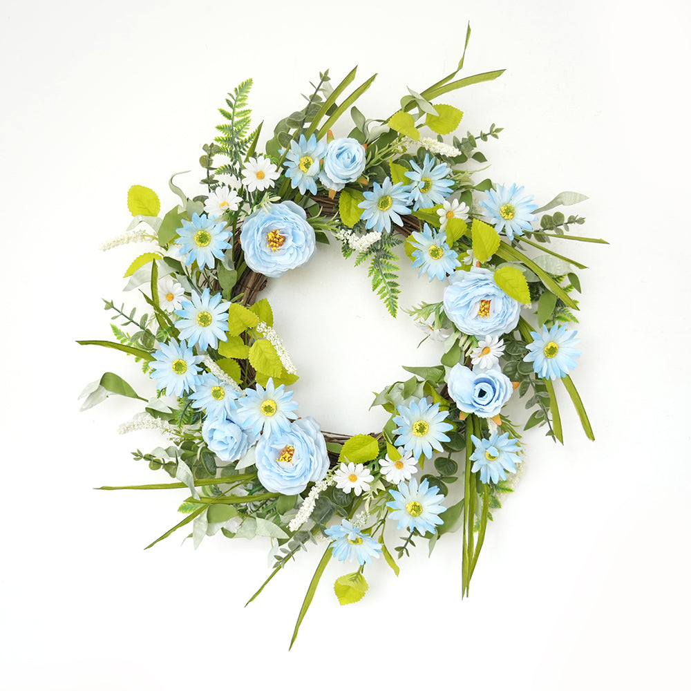 Transworld A Set Series Artificial Wreath&Garland&Spray Decorative Flowers, Wreaths and Plants for Home Hotel Garden Wedding Decorations