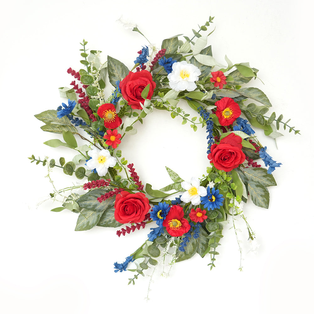 Transworld A Set Series Artificial Wreath&Garland&Spray Decorative Flowers, Wreaths and Plants for Home Hotel Garden Wedding Decorations