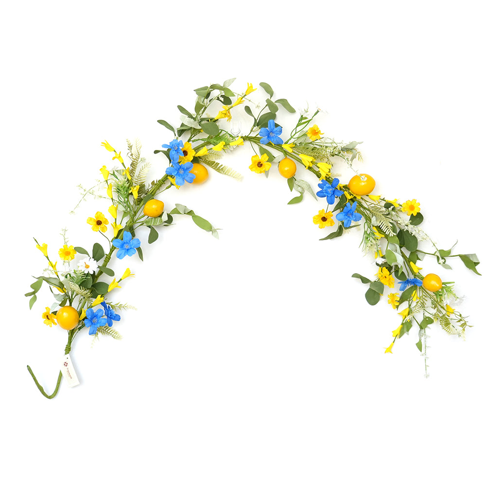 Transworld A Set Series Artificial Wreath&Garland&Spray Decorative Flowers, Wreaths and Plants for Home Hotel Garden Wedding Decorations