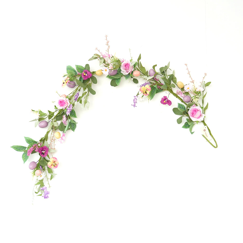 Transworld A Set Series Artificial Wreath&Garland&Spray Decorative Flowers, Wreaths and Plants for Home Hotel Garden Wedding Decorations
