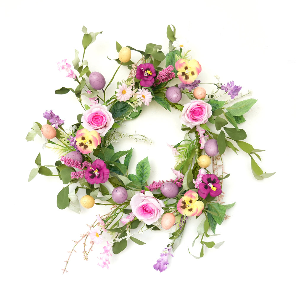 Transworld A Set Series Artificial Wreath&Garland&Spray Decorative Flowers, Wreaths and Plants for Home Hotel Garden Wedding Decorations