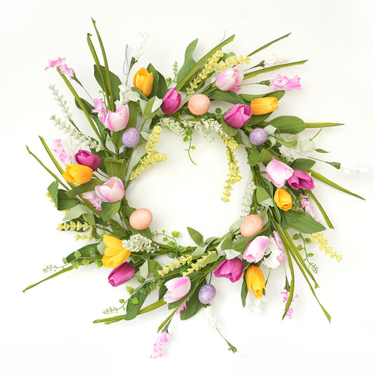 Transworld A Set Series Artificial Wreath&Garland&Spray Decorative Flowers, Wreaths and Plants for Home Hotel Garden Wedding Decorations