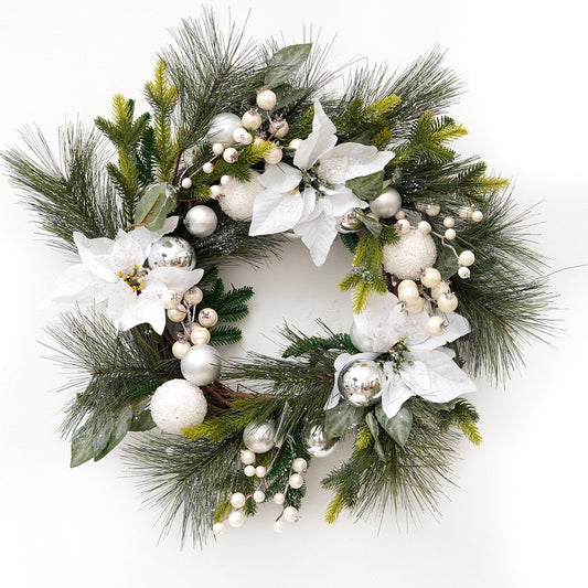 Fashional Design Artificial Christmas Wreath 70cm Faux Decorative Wreaths For Home Christmas Decorations