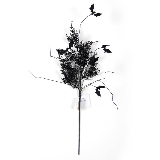 Halloween Decorations Black Artificial Spider Branches Halloween Spray Decorate Fake Branches