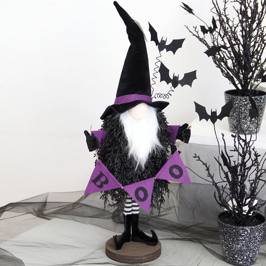 Halloween Gnomes Halloween Decorations Handmade Plush Elf for Halloween Home Table Ornaments Farmhouse Decor Halloween Day Gifts