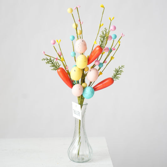 2025 Easter Spray Decor Decorative Artificial Floral Spray for Party Easter Decoration