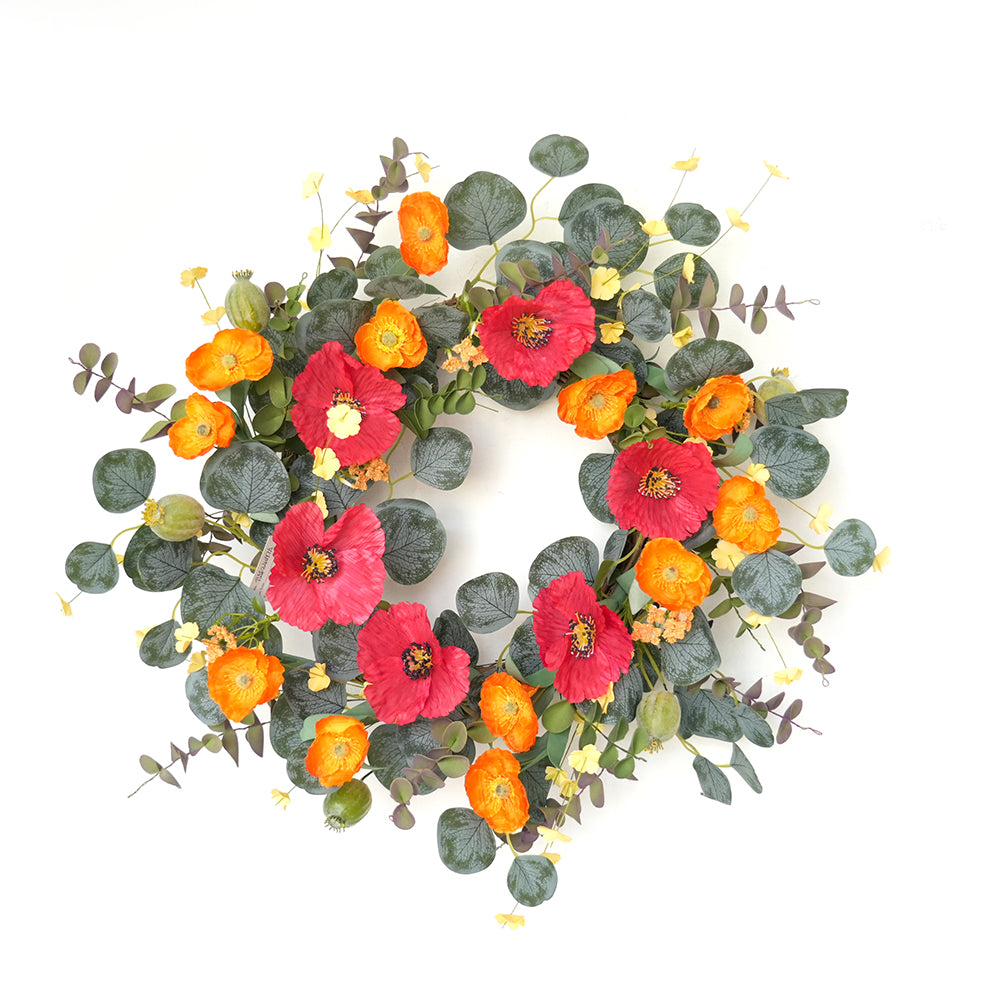 2025 Artificial Flower Garlands Multicolour Faux Leaves Handmade Eucalyptus Garland and Wreath for Wedding Party Home Store Decor