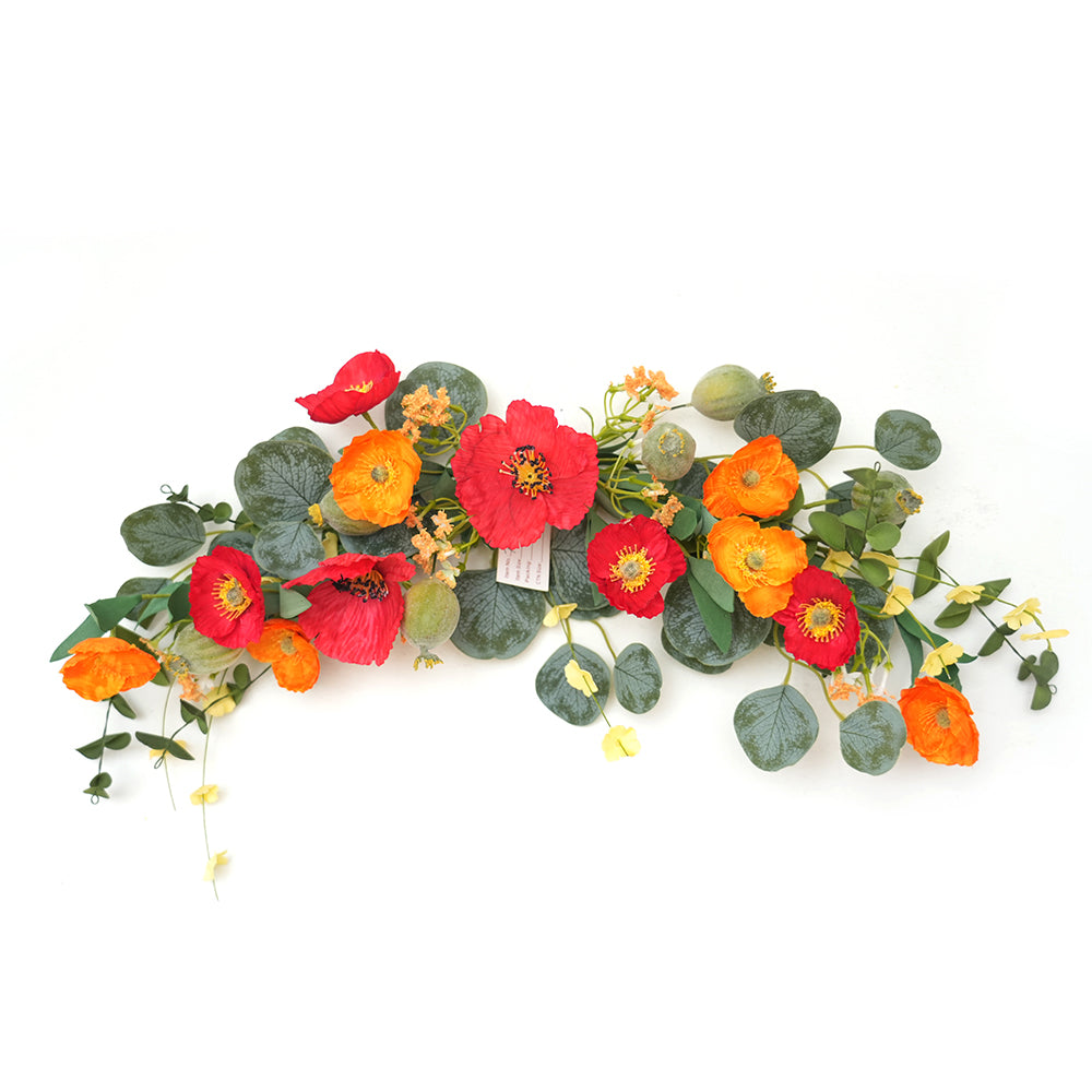 2025 Artificial Flower Garlands Multicolour Faux Leaves Handmade Eucalyptus Garland and Wreath for Wedding Party Home Store Decor
